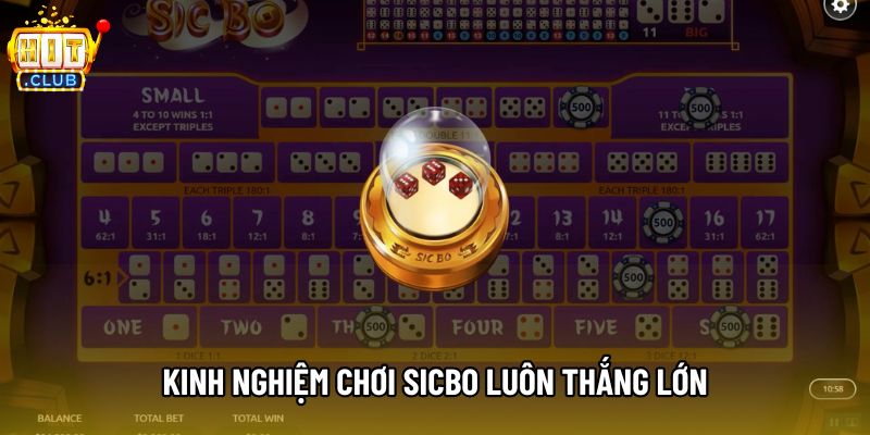 Kinh nghiệm chơi sicbo luôn thắng lớn