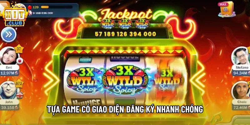 Tựa game có giao diện đăng ký nhanh chóng